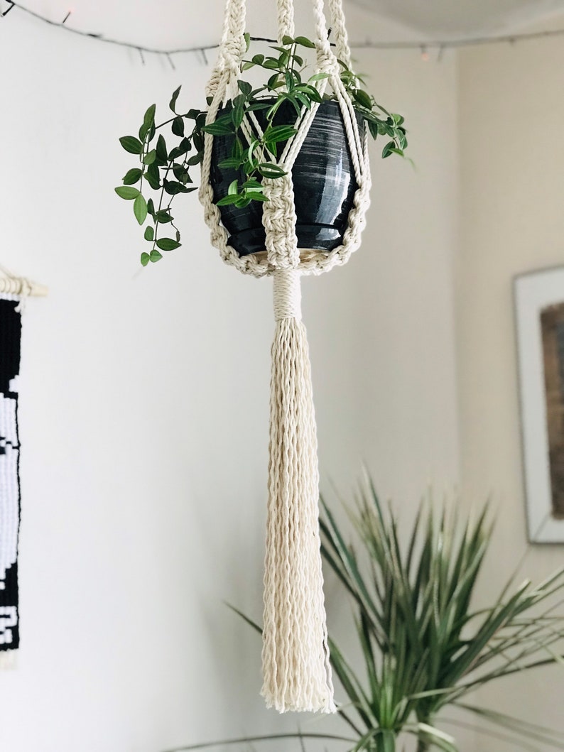 Macramé Pattern Plant Hanger pdf DIY Tutorial Instructions Etsy