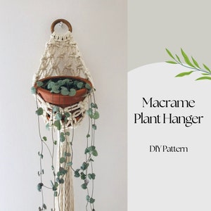 PDF Pattern Macrame Pod Planter, Macrame Plant Hanger Tutorial, Digital Download, Air Plant Nest COSY POD Pattern