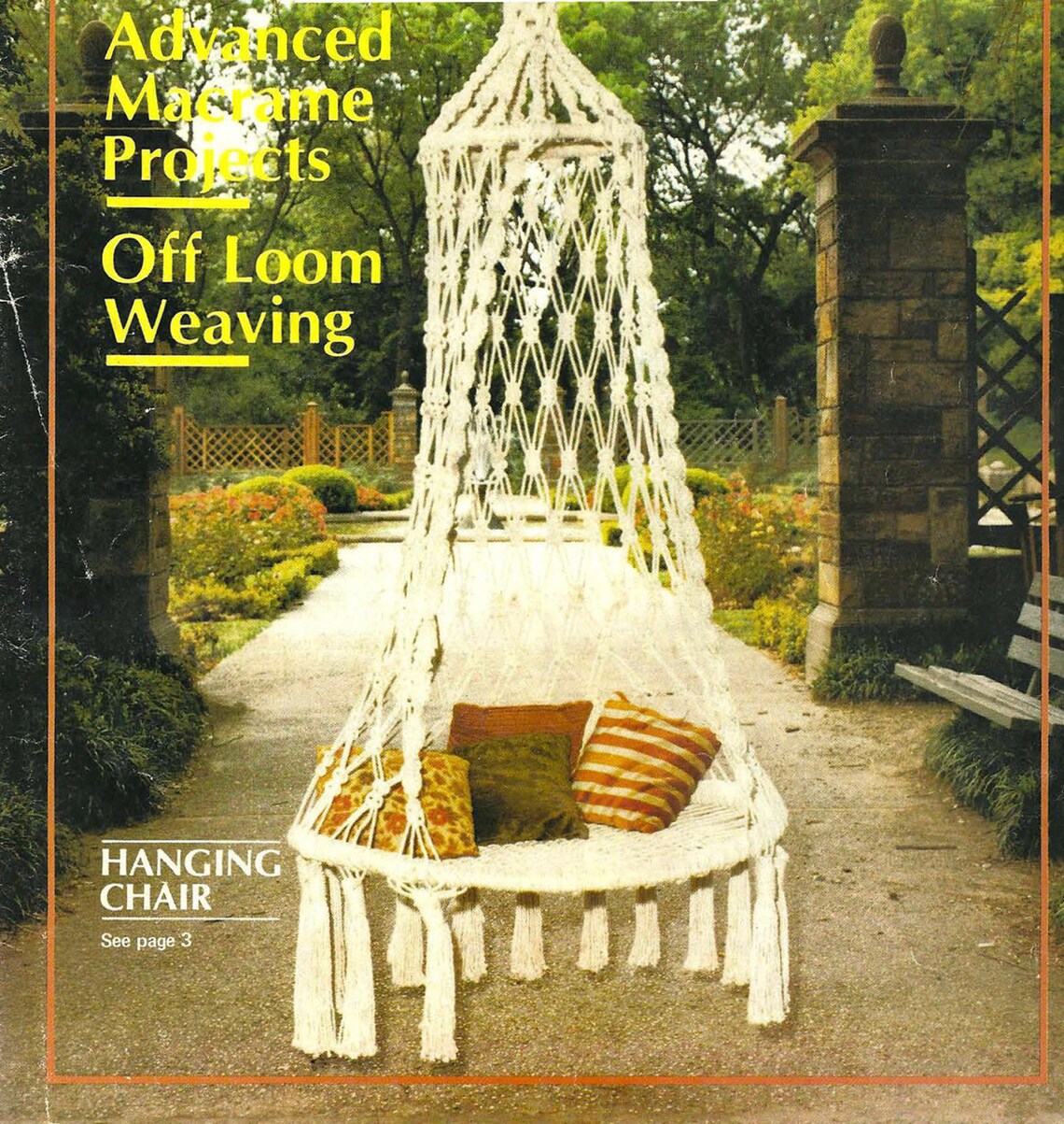 Hanging Chair PDF Pattern Vintage Home Decor Macrame Chair Etsy