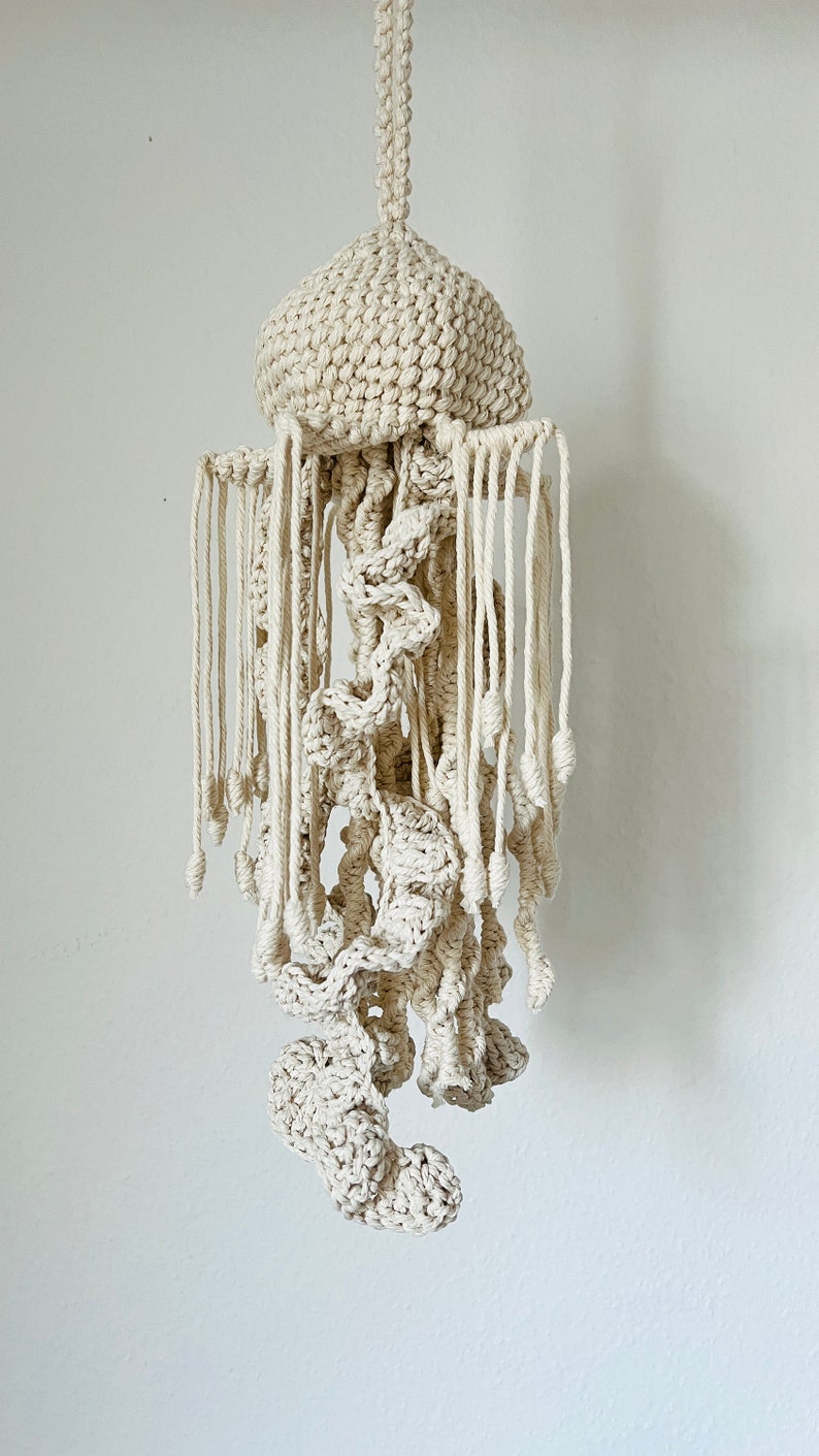Macrame Jellyfish DIY Pattern • PDF Tutorial for Hanging Jellyfish ...