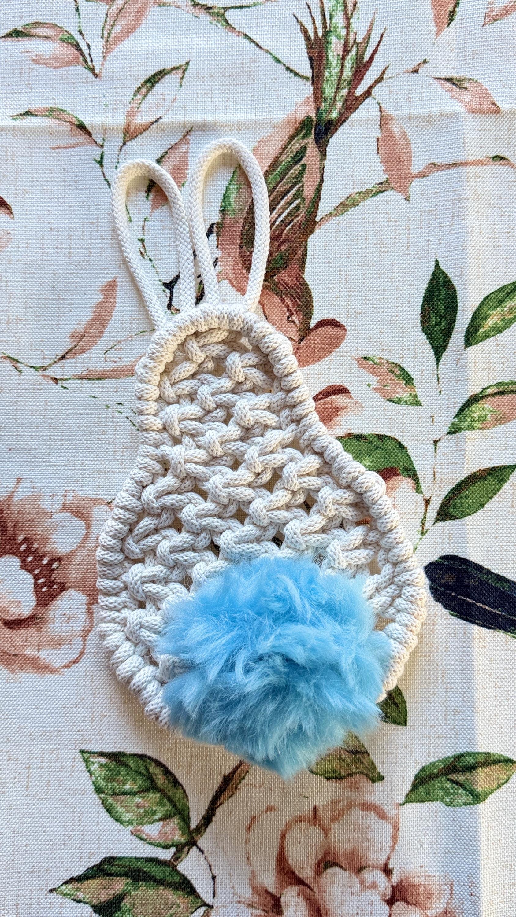 Macrame Rabbit Pattern Easter Bunny Macrame Pattern PDF, DIY Rabbit Easter Decor, Cute Macrame ...