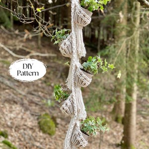 Multiple Macrame Plant Hanger DIY Patterns - for Plant Lover and Home Decor Enthusiasts. Herbs Garden and Hanging Planters. Instant Download