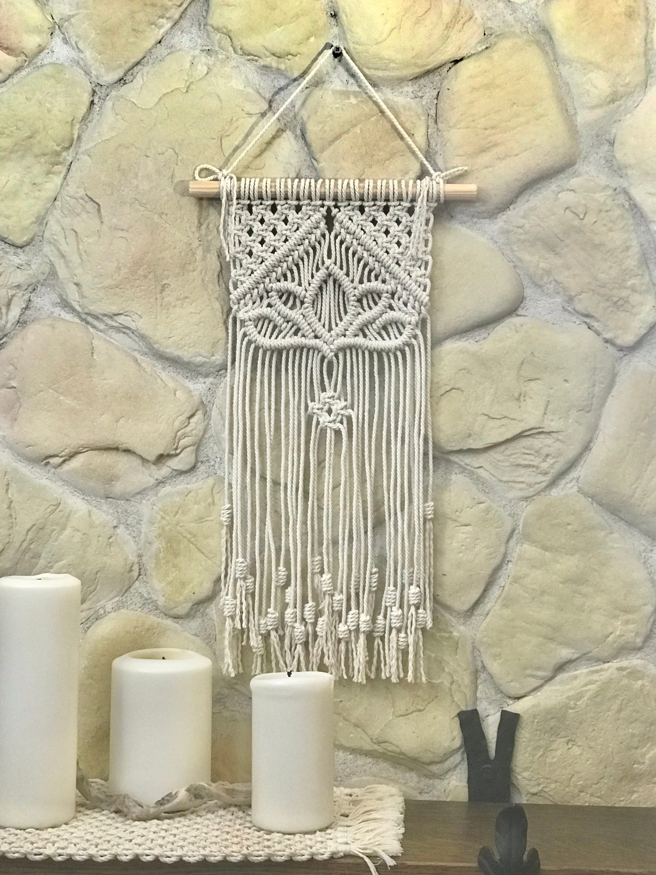 PDF Pattern Lotus Flower Macrame Wall Hanging, Macrame for BEGINNER ...