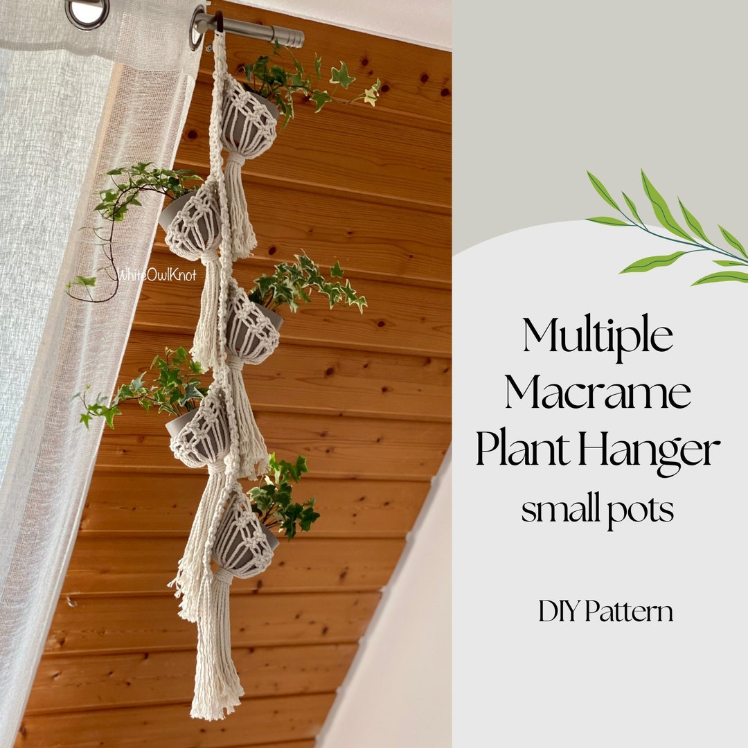 Macrame Pod PDF Pattern Macrame Plant Hanger, Multiple Plant Hanger DIY, Macramé ...