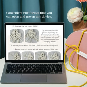 DIY Macrame Leaf Pattern. Tep-by-step DIY PDF Pattern: Create Stunning ...