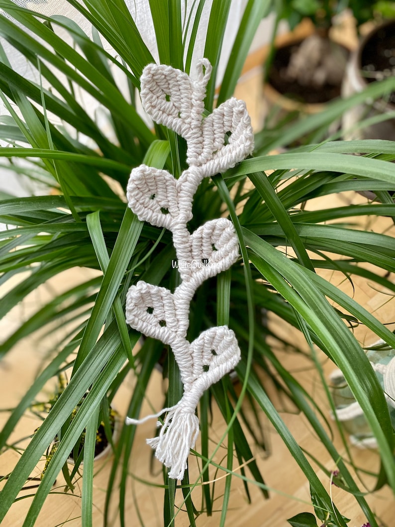 DIY Macrame Branch with Leaves Tutorial PDF Pattern, Macramé Pattern BEGINNER, Step by Step Instructions, Direct Download, How To Guide image 2