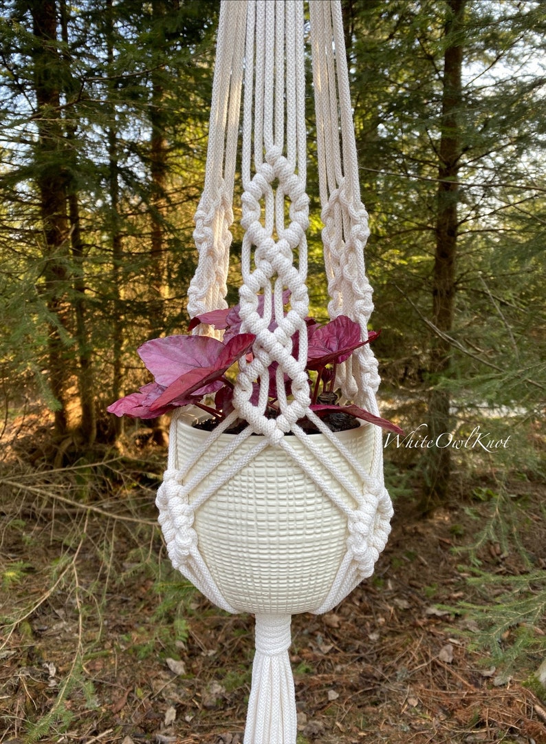 DIY Macrame Plant Hanger PDF Pattern Tutorial Instructions Etsy