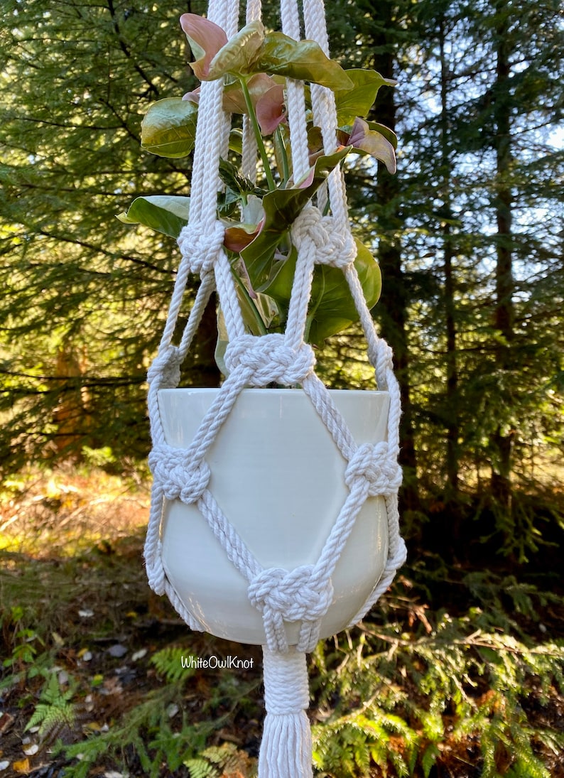 PDF Pattern Macrame Plant Hanger Josephina Knot Plant Hanger Etsy