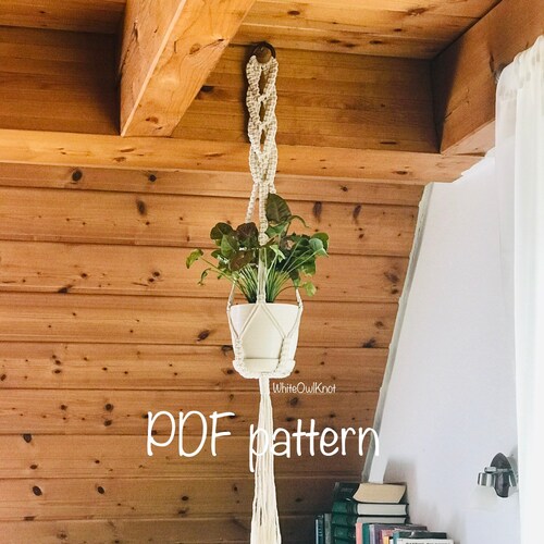 DIY Macrame Plant Hanger Pattern Stepbystep Written Etsy