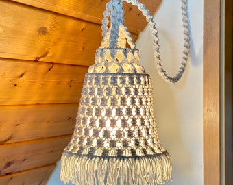 Salida Del Sol Macrame Lampshade Pattern, 1970's Vintage, Macrame Plant Holder, Vintage Indoor Gardening, Instant Download, DIY Home Decor