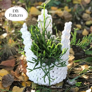 PDF Pattern Macrame Basket, Macrame Planter, Macrame Plant Hanger Tutorial, Digital Download, Air Plant Nest Pattern