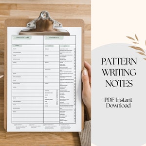 HINWEISE ZUM SCHREIBEN VON MUSTERN. Meistern Sie Ihr Handwerk mit Makramee-Muster-Schreibnotizen im PDF-Format – Designen Sie wie ein Profi! Gestalten Sie Ihre Makramee-Projekte ganz einfach!