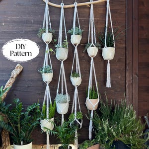 Guide for Complete Beginners - 5 Macrame Plant Hangers + Knot Instructions. Beginner's How-To eBook. Create Stunning Decoration Today!