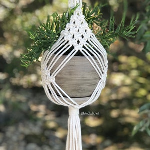 PDF Pattern Macrame Plant Hanger, Rhombus Plant Hanger DIY, Macramé Pattern Beginner, DIY Macrame, Step-by-Step, Instant Download image 2