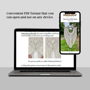 DIY Big Macrame Wall Hanging Pattern, Beginner Macrame PDF Pattern ...