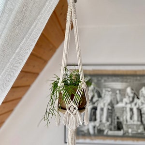 PDF pattern Macrame plant hanger, plant hanger DIY, macramé pattern beginner, DIY macrame, step by step, how to plant hanger image 6