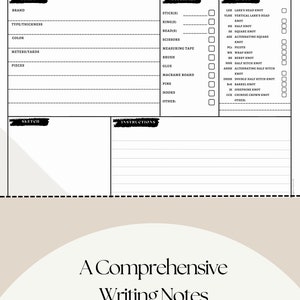May include: A printable macrame project planning sheet with sections for project name, cords, materials, knots, size, sketch, and instructions. The sheet includes a list of common macrame knots.