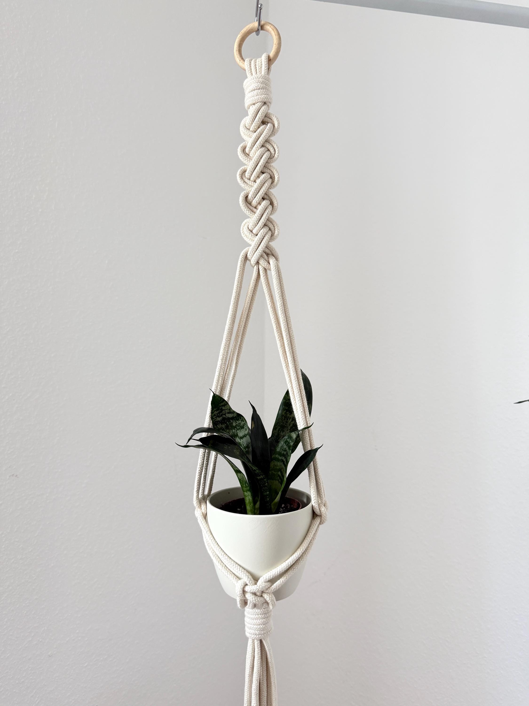 Macrame Plant Hanger Pattern PDF | DIY Hanging Planter Tutorial for ...
