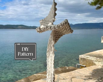 Macrame Ocean Spirit Sculpture DIY Pattern – Step-by-Step Tutorial for 3D Macrame Wall or Hanging Decor, Instant PDF Download