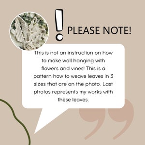PDF Pattern Macrame Leaves, Macramé Pattern BEGINNER, Macrame Leaf ...