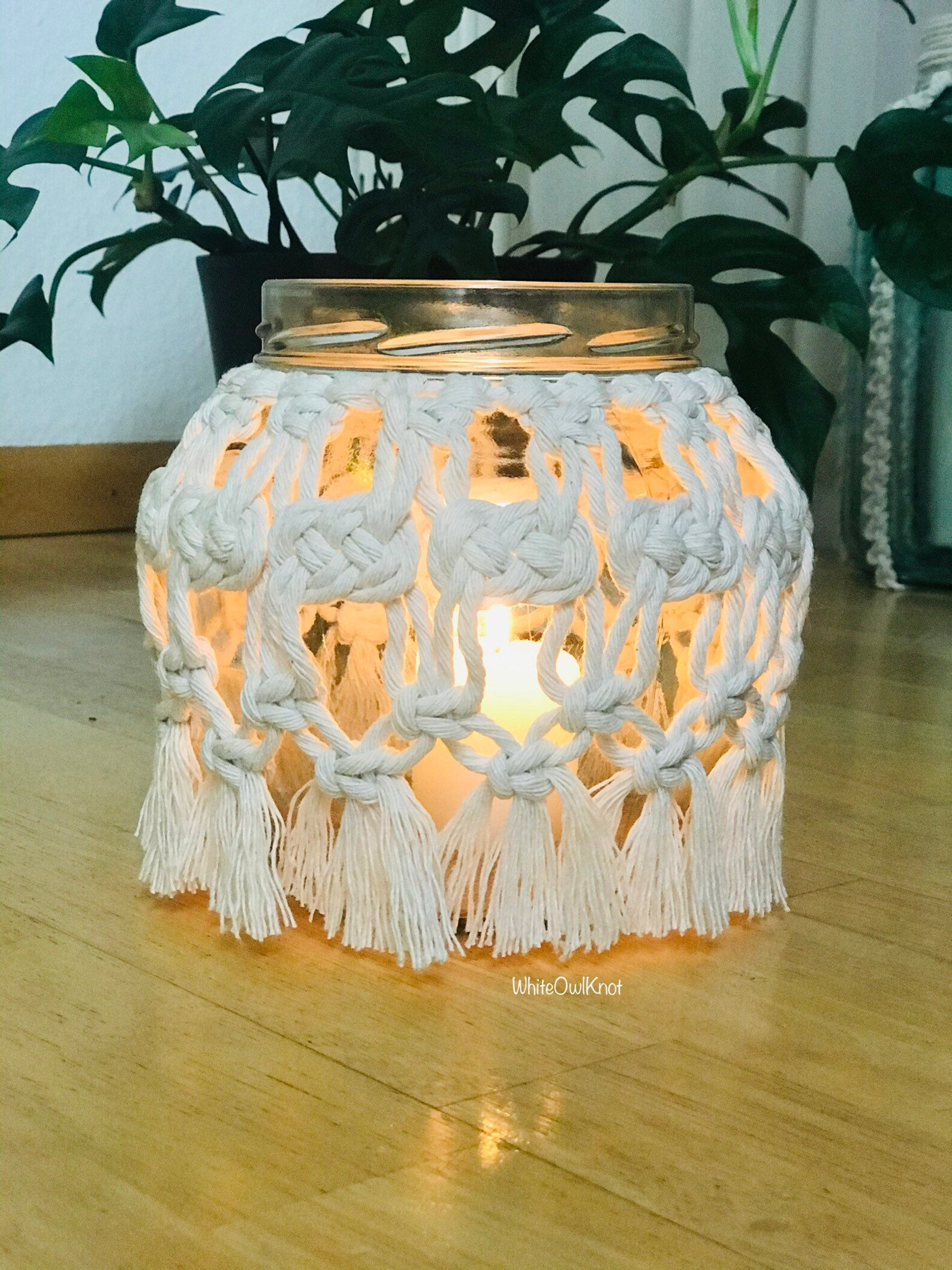 Macrame Jar Cover PDF Pattern Macrame Tutorial Josephine Etsy