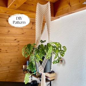 DIY Macrame Plant Hanger Pattern, Step-by-Step Written Instructions, DIY Macrame, Garden Decor, Plant Lover Gift Idea, Instant Download