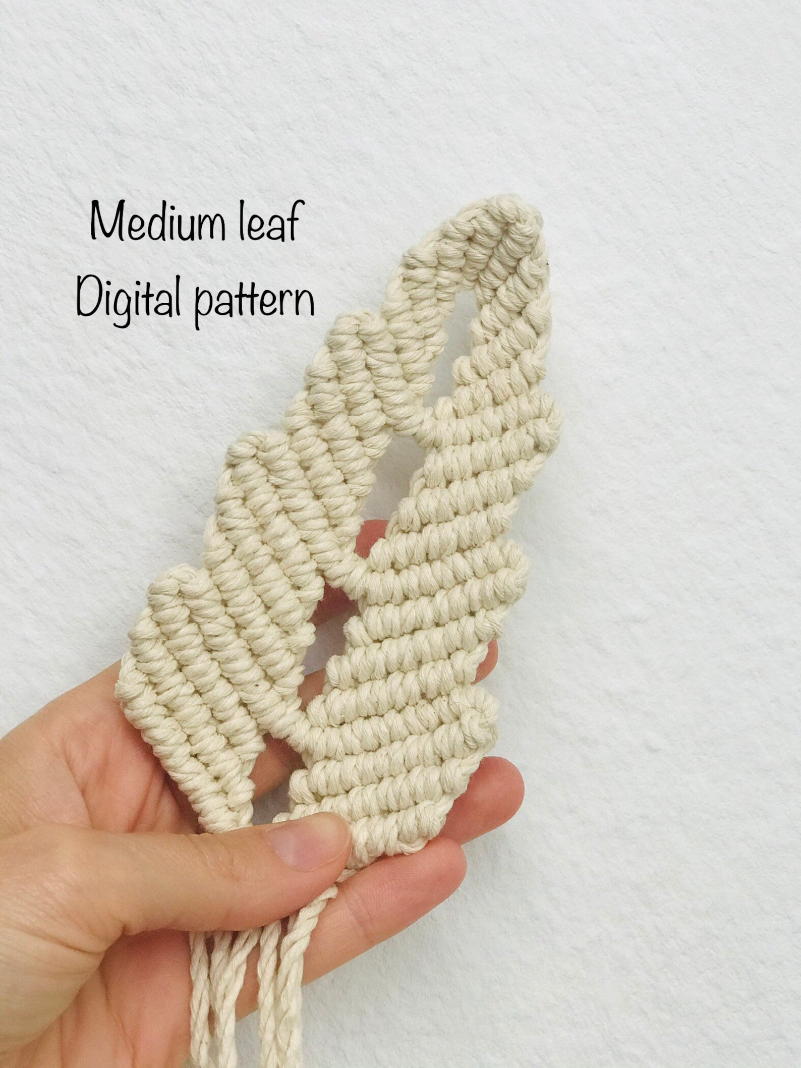 PDF Pattern Macrame Leaves Macramé Pattern BEGINNER Macrame - Etsy ...