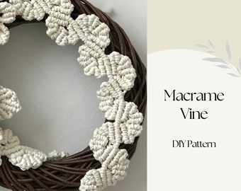 Macrame Lace BEGINNER Pattern, Tutorial PDF Pattern, Step by Step Instructions, DIY Macrame, Direct Download, How To Guide