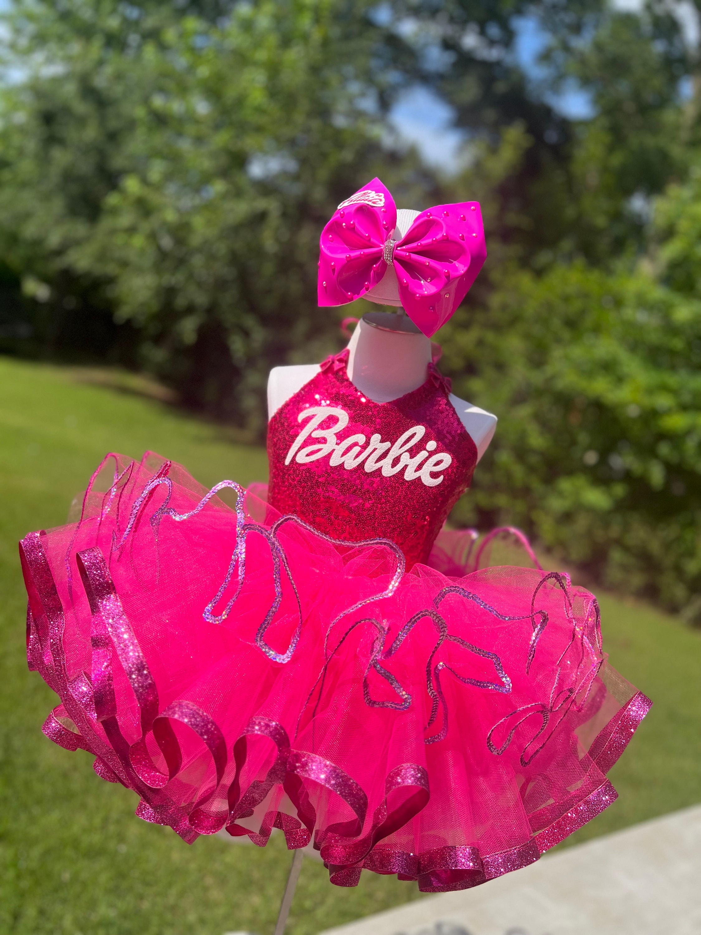Set de tutu inspirado en Muñeca, Ropa cumpleaños niña rosado claro – Moda  Personalizada