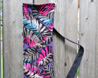 Yoga mat bag- leaf pattern