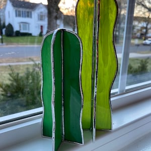 3D Stained Glass Succulent Cactus | 3 Sizes | Plant only
