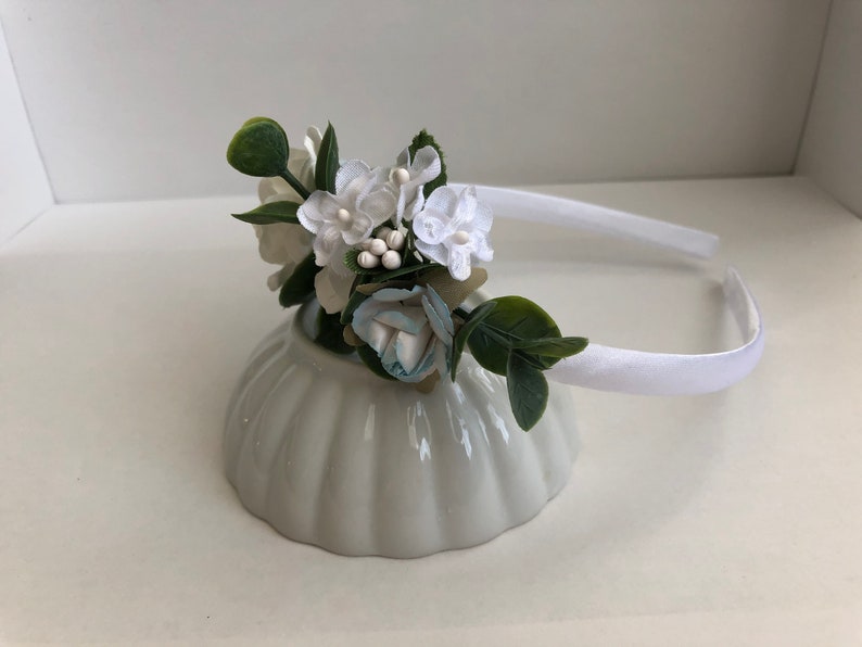 Eucalyptus headband flower girl headband toddler headband Etsy