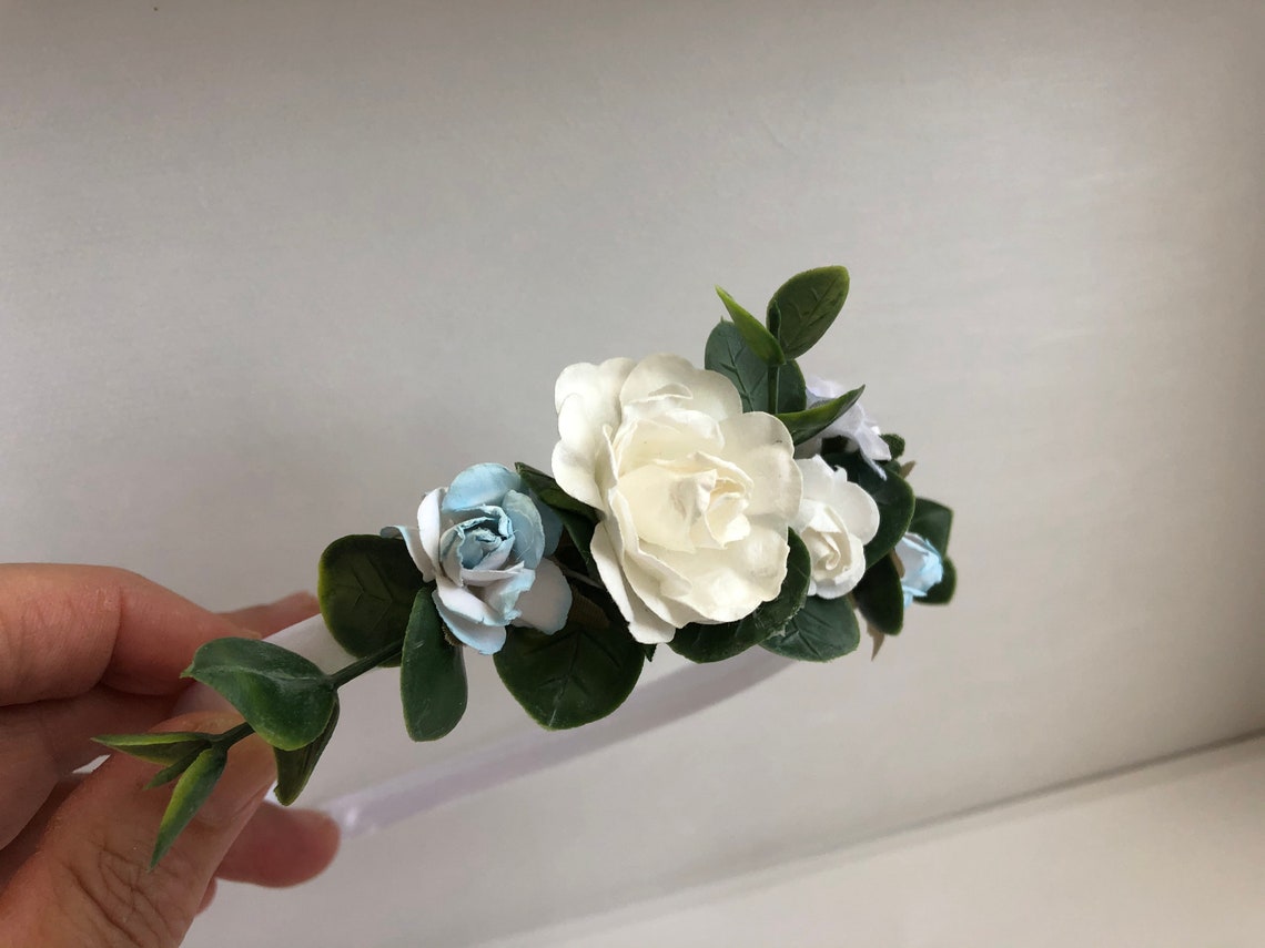 Eucalyptus Headband Flower Girl Headband Toddler Headband Etsy