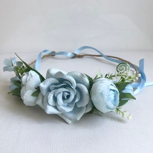 Wedding floral crown, flower girl headband, bride, bridesmaid headband, Silk flowers wedding crown, fairy headpiece