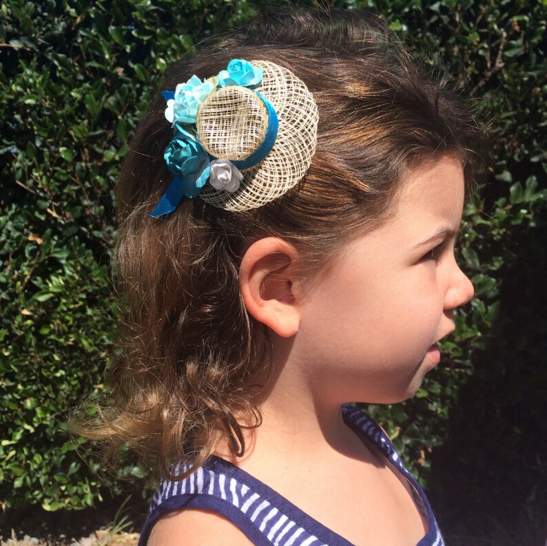 Toddler Hair Clip Flower Girl Hairpiece Cute Decorated Hat Etsy