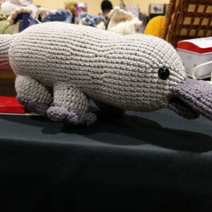 Platypus Amigurumi silver