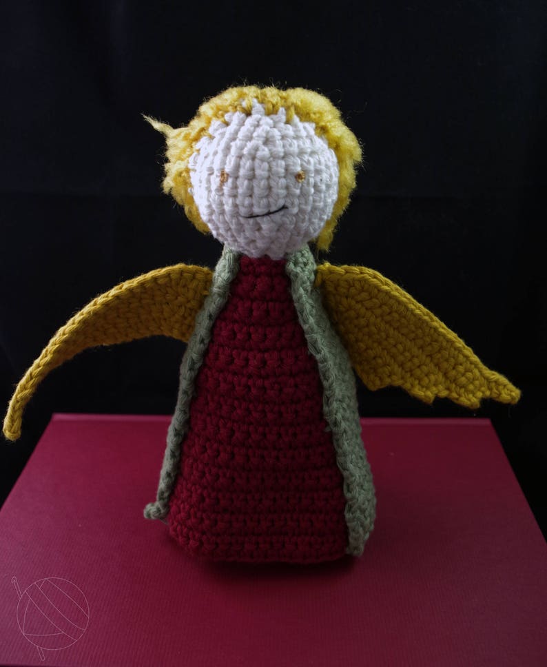 Amigurumi Angel Gabriel, Crochet Angel, Handmade Decoration, Supernatural Fanart, Crochet Amigurumi Puppet image 1