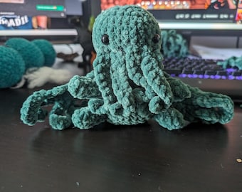 Amigurumi Cthulhu, Handmade Amigurumi, Crochet Cthulhu, Call of Cthulhu Soft Toy, Cthulhu Stuffed Animal