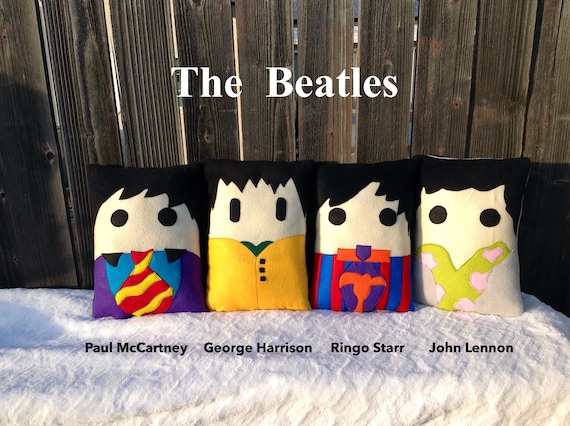 The Beatles Pillow Ringo George Paul The beatles pillow | Etsy