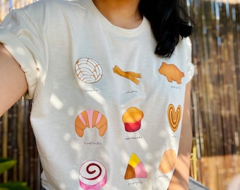 New! Pan Dulce Shirt, Mexican Pan Dulce Concha pan, Concha t-shirt Pan Dulce shirt, Latina shirt gift for him dad mom, Latina owned pan tee