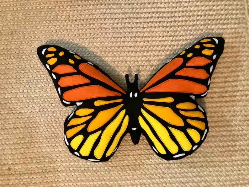 Monarch Butterfly Pillow Mariposa Monarch Decor Butterfly Etsy