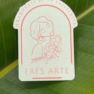 Eres Arte Latina stickers, latina power stickers, latina owned handmade waterproof, graduation gift latina power stickers. Latina gift