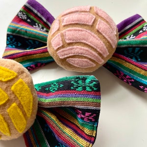 Laço de cabelo Concha, acessório de cabelo Pan Dulce concha, acessório Pan dulce Laço Concha, grampos de cabelo infantis artesanais de propriedade latina