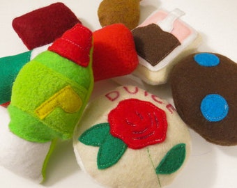 Dulce toy individual toys, Build your own bundle Mexican Candy Kids toys, dulce toy, Dulce kitchen toy playset, mexican dulce felt dulce toy