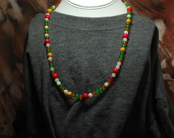 34, Holiday necklace, Festive necklace