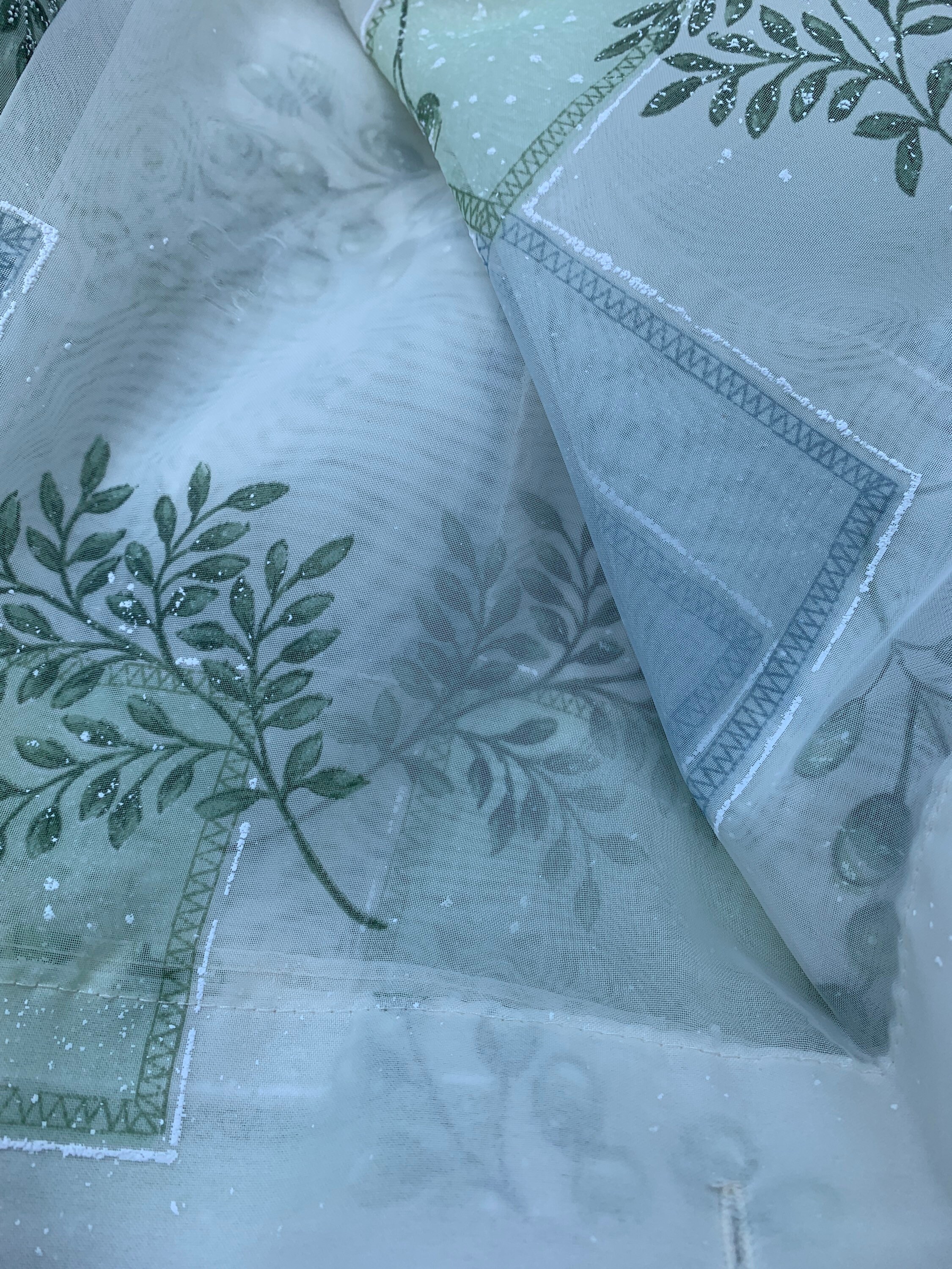 RARE Vintage Croscill Home Lined Curtain Panel Pair 86\, image size:2250x3000