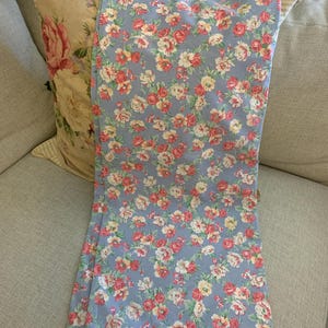 Vintage Ralph Lauren hope multi floral blue twin flat sheet, 200 TC cotton, French country sheet, Ralph Lauren bedding ,60” x 96”