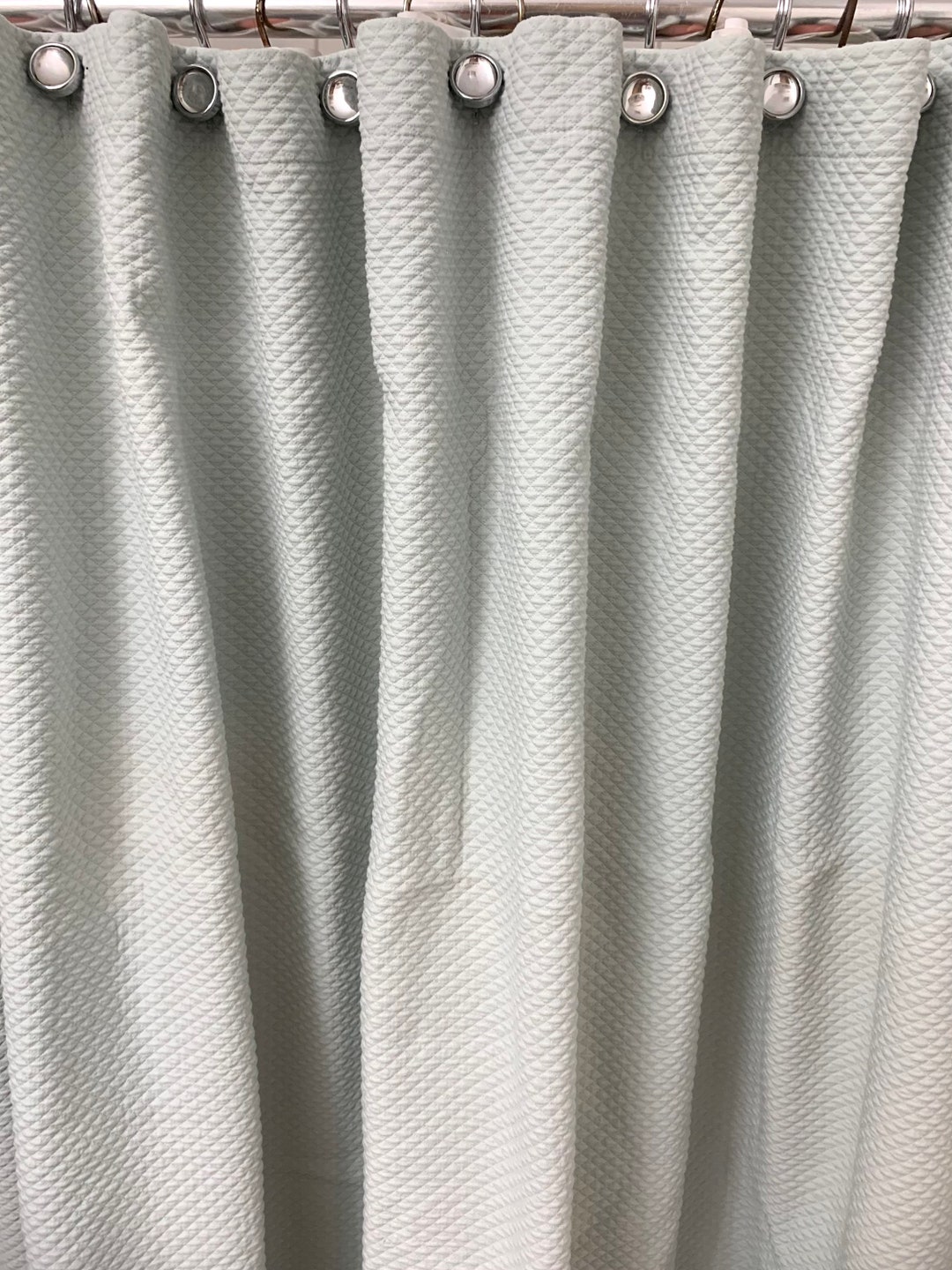 Vintage Restoration Hardware Shower Curtain Diamonds Pattern Etsy