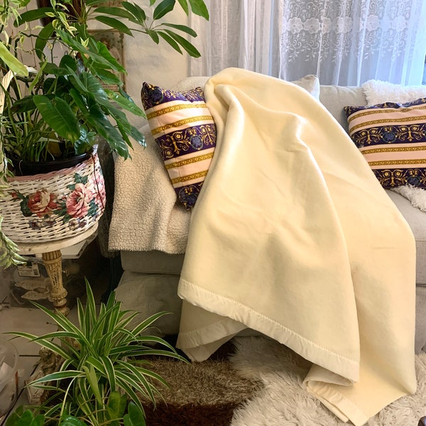 Acrylic Blanket With Satin Trim Etsy