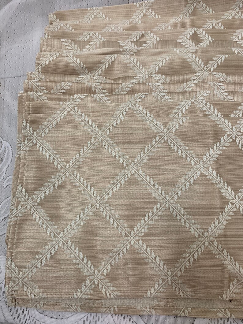 Vintage Lenox Laurel Leaf Napkins Set of 4 Tan 18 X 18 Etsy